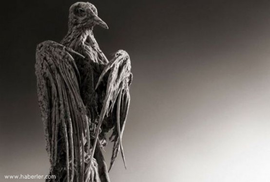 Tanzanya'daki Ol Doniyo yanardağının da etkisiyle aşırı tuzlu ve sodalı suya sahip olan Natron Gölü, içine düşen hayvanları adeta heykelleştiriyor.