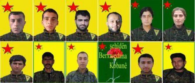 11 YPG/YPJ savaşçısının kimliği açıklandı