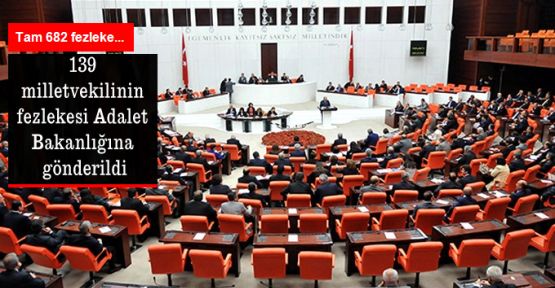 139 milletvekilinin fezlekesi Adalet Bakanlığına gönderildi