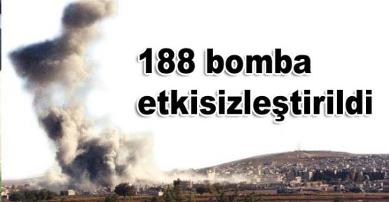 188 bomba etkisizleştirildi
