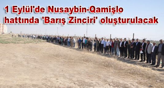 1 Eylül'de Nusaybin-Qamişlo hattında 'Barış Zinciri' oluşturulacak