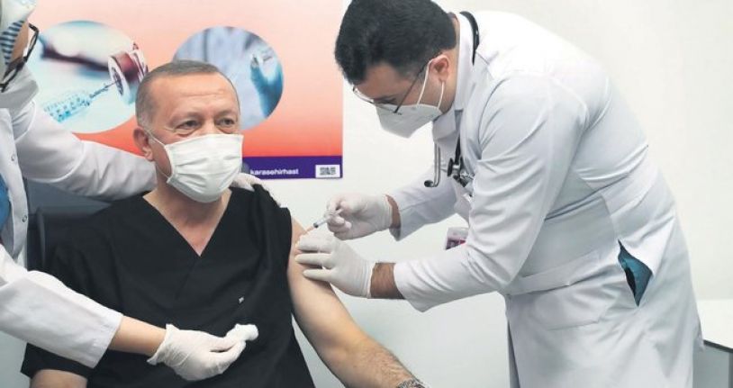 Erdoğan Covid-19 aşısının ikinci dozunu yaptırdı