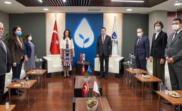 HDP Eş Genel Başkanı Pervin Buldan'dan Babacan'a ziyaret