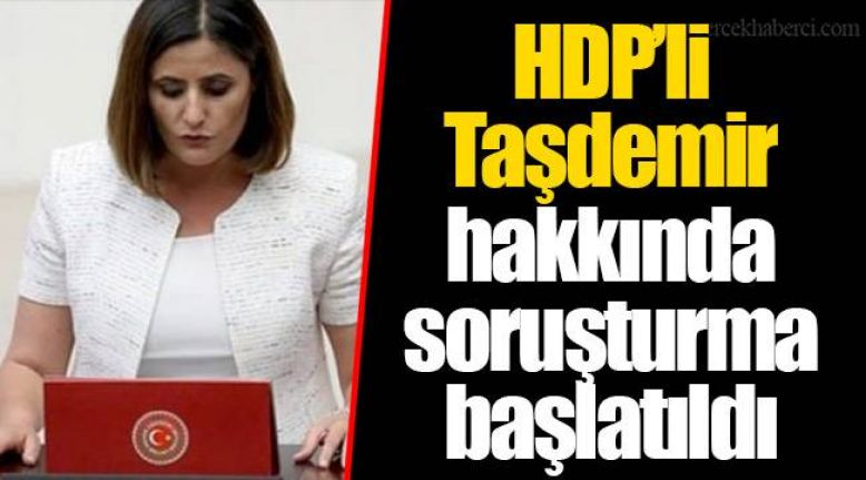 HDP'li Taşdemir hakkında soruşturma