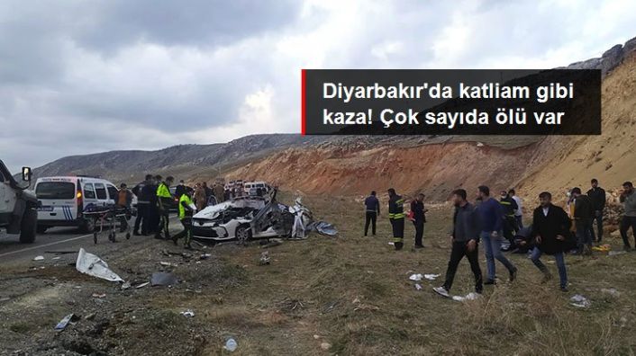Diyarbakır'da feci kaza: 5 ölü, 3 yaralı