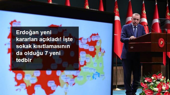 Erdoğan: Kırmızı kategorideki illerde sokağa çıkma kısıtlaması iki gün olacak