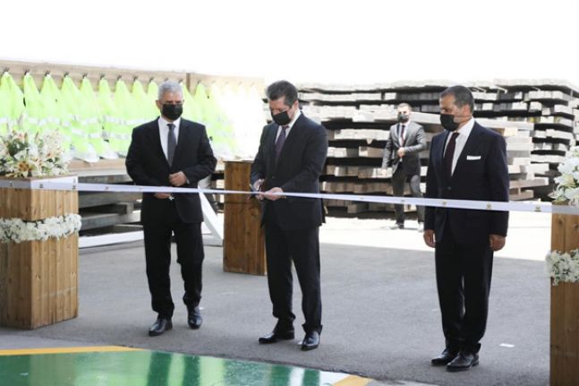 MED STEEL Demir Fabrikası Mesrur Barzani'nin katılımıyla açılışı gerçekleştirildi