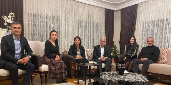 HDP Eş Genel Başkanları Buldan ve Sancar'dan Zeydan'a ziyaret