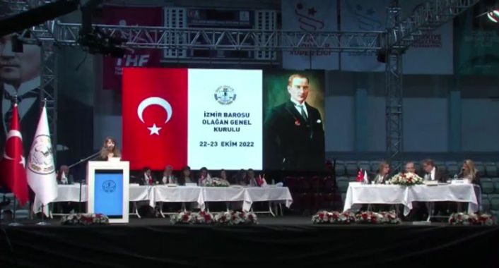 İzmir Barosu Genel Kurulu'nda Kürtçe konuşmaya saldırı