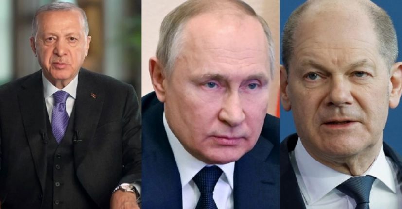 Cumhurbaşkanı Erdoğan, Scholz ve Putin'le telefonda görüştü