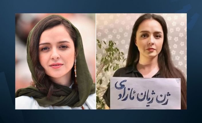 Ünlü İranlı aktristen başörtüsüz ve 'Jin Jiyan Azadi'li destek