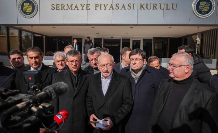 Kılıçdaroğlu, Sermaye Piyasası Kurulu önüne gitti