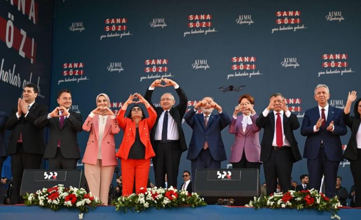 Millet İttifakı'ndan İzmir'de miting: Birlikte kazanacağız!