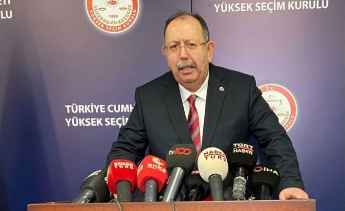 YSK Başkanı açıkladı: Yerel seçim takvimi 1 Ocak'ta başlıyor