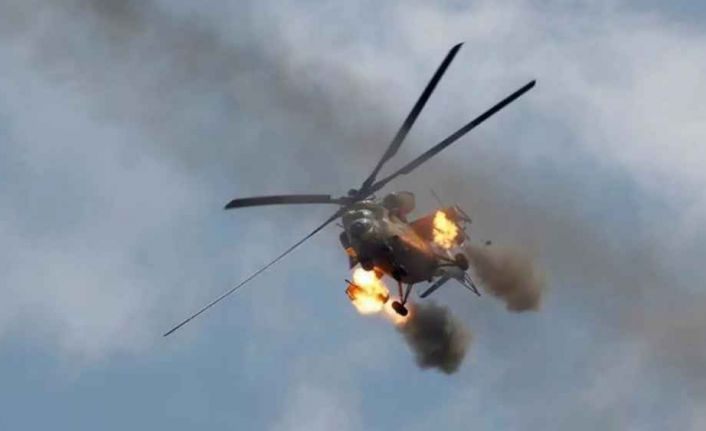 Erbil yakınlarında askeri helikopter düştü
