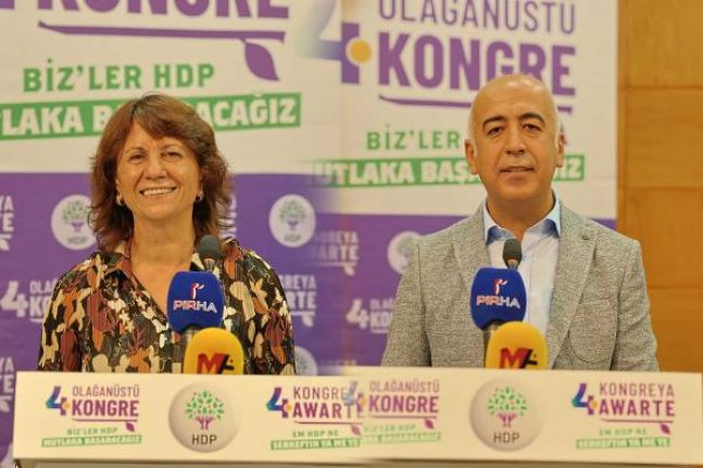 Sultan Özcan ve Cahit Kırkazak, HDP Eş Genel Başkanlığı'na seçildi