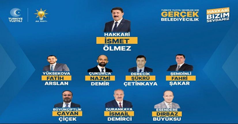 AK Parti Hakkari İlçe ve Belde Belediye Başkan Adayları Açıklandı