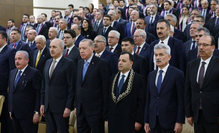 AYM Başkanı Zühtü Arslan konuştu, Erdoğan dinledi: "AYM kararlarına uyulması zorunluluktur!"
