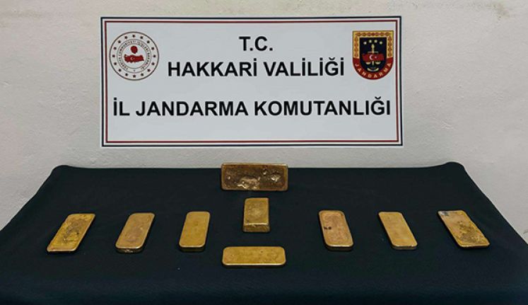 Derecik'te 14 kilo 700 gram kaçak külçe altın ele geçirildi