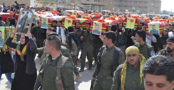 25 YPG savaşçısı toprağa veriliyor
