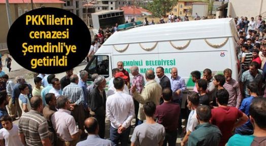 4 PKK'linin cenazesi Şemdinli Devlet Hastanesi'ne getirildi 