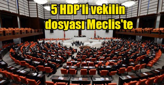 HDP'li 5 vekilin fezlekesi Meclis'te