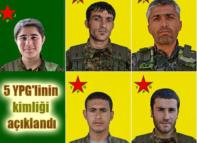 5 YPG'linin kimliği açıklandı