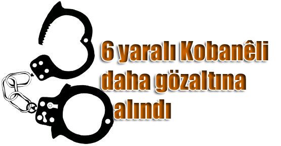 6 yaralı Kobanili daha gözaltına alındı