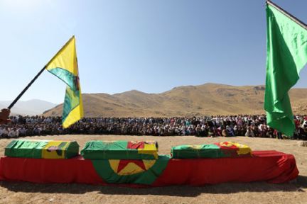 84 PKK'li için tören
