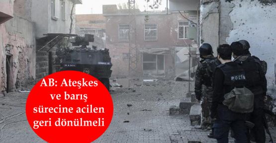 AB: Ateşkes ve barış sürecine acilen geri dönülmeli