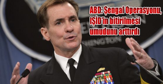 ABD: Şengal Operasyonu, IŞİD'in bitirilmesi umudunu arttırdı