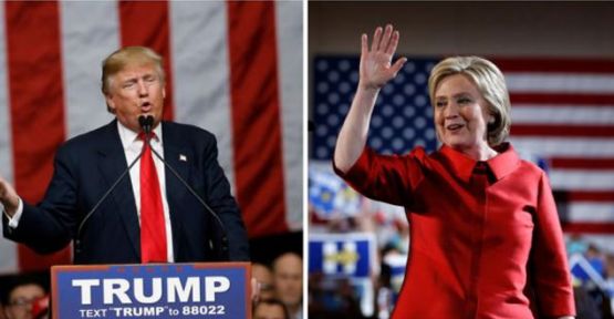 ABD'de başkan adaylığı yarışında Clinton ve Trump önde