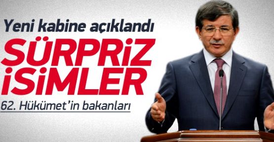Ahmet Davutoğlu Yeni Kabineyi Açıkladı