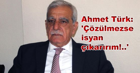 Ahmet Türk: 'Çözülmezse isyan çıkarırım!..'