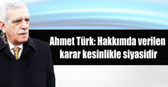Ahmet Türk: Hakkımda verilen karar kesinlikle siyasidir