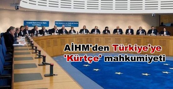 AİHM'den Türkiye'ye 'Kürtçe' mahkumiyeti