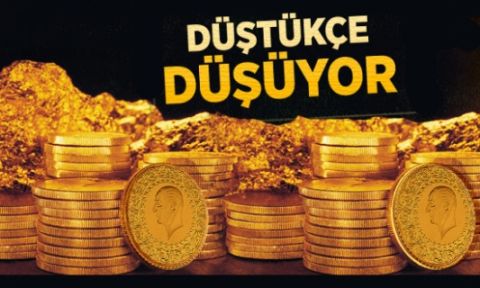 Altın fiyatları yılın en düşük düzeylerine indi