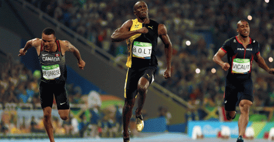 Altın madalya üst üste 3. kez Usain Bolt'un