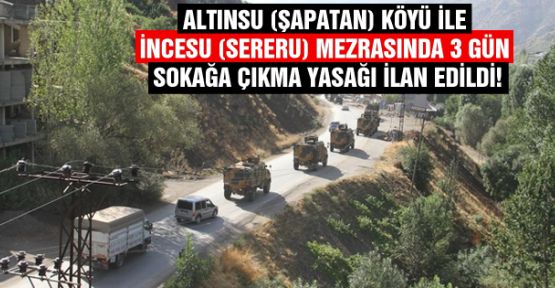 Şemdinli'de 1 köy ve mezrada sokağa çıkma yasağı ilan edildi