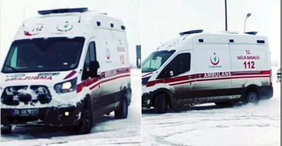 Ambulansla drift atan sürücü görevden uzaklaştırıldı
