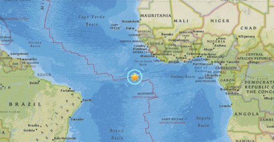 Atlantik Okyanusu'nda 7.4 büyüklüğünde deprem