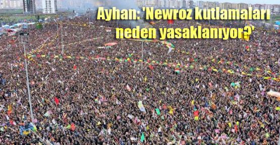 Ayhan: 'Newroz kutlamaları neden yasaklanıyor?'