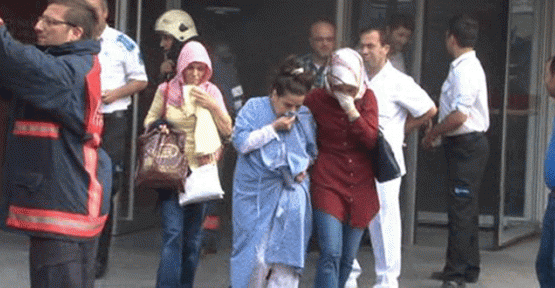 Bahçelievler'de hastanede yangın