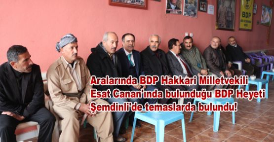 BDP Heyeti Şemdinli'de