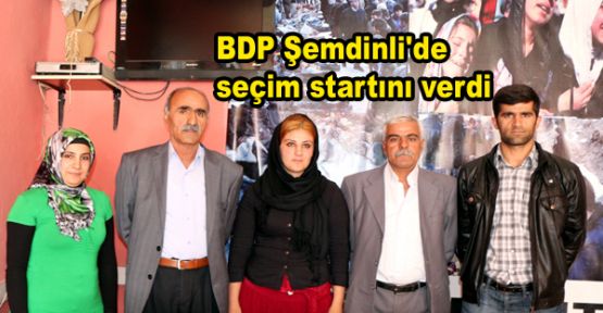 BDP Şemdinli'de seçim startını verdi