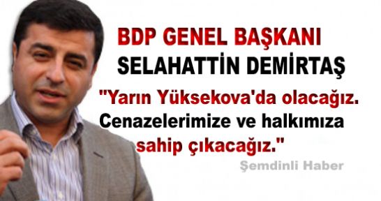 BDP ve HDP'den Yüksekova Açıklaması