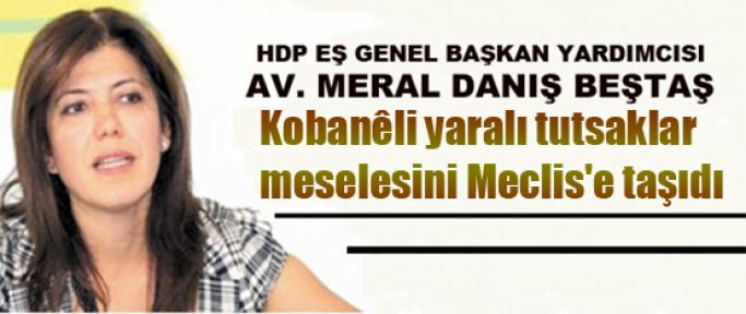 Beştaş, Kobanili yaralı tutsaklar meselesini Meclis'e taşıdı