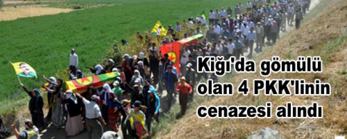 Bingöl'de gömülü olan 4 PKK'linin cenazesi alındı