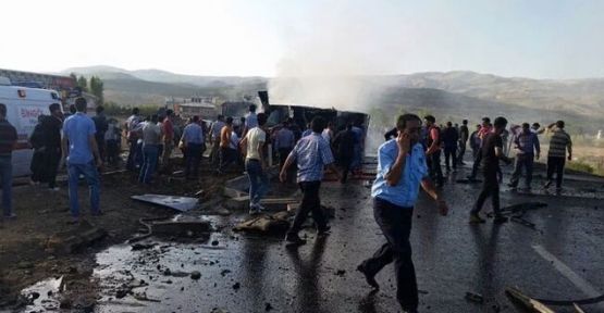 Bingöl'de patlama: 6 Polis hayatını kaybetti