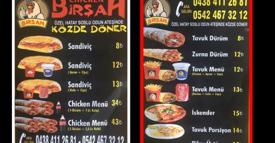 Birşah Özel Hatay Soslu Odun Ataşinde Közde Döner hizmetinizde